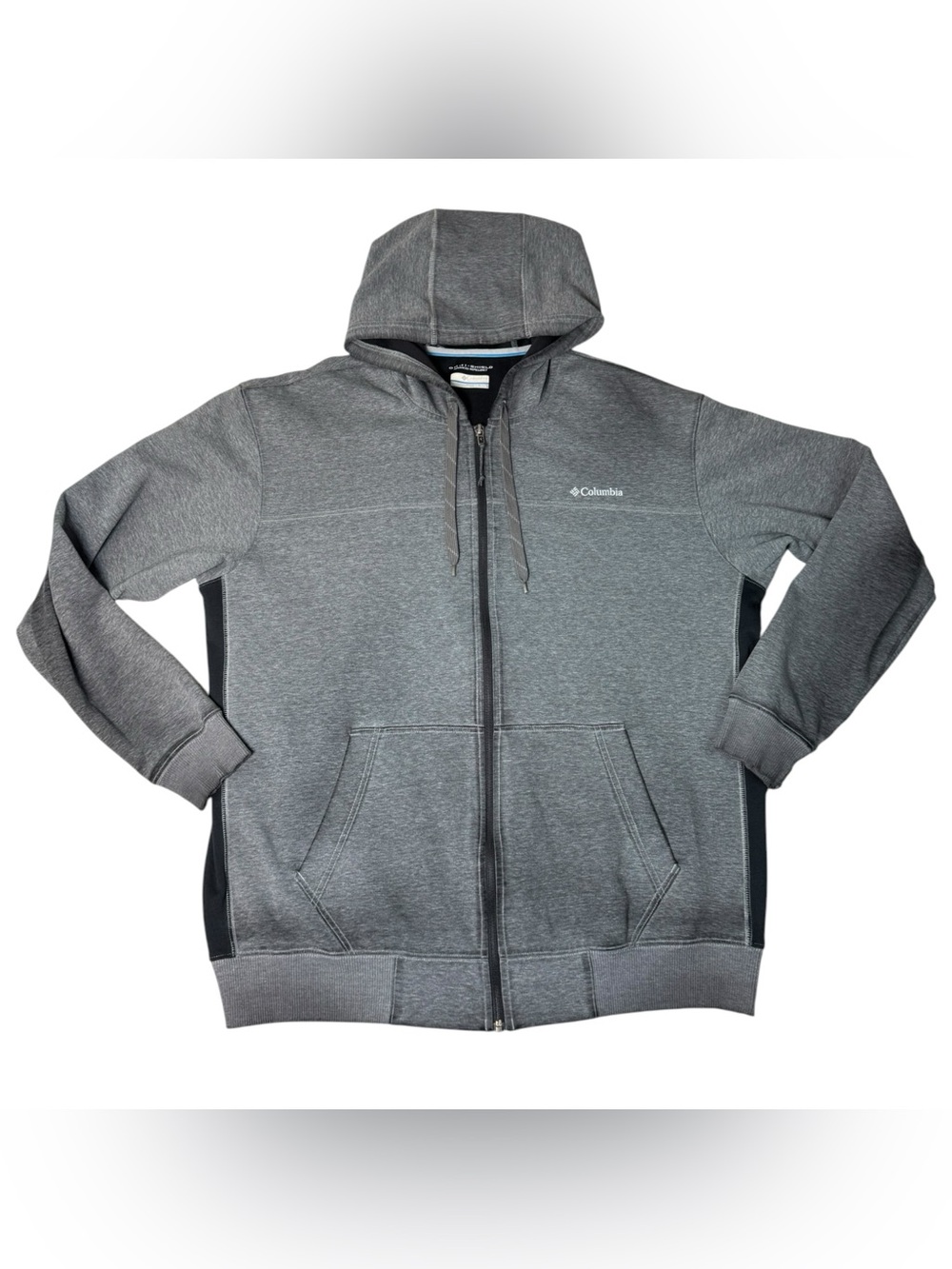Columbia Men’s XXL Gray Full Zip Hoodie Omni-Shield Outdoor Sweatshirt
